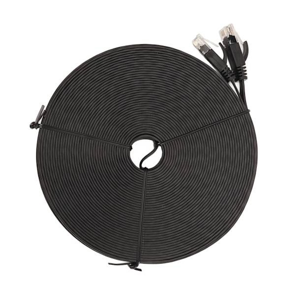Gigabitin verkkokaapeli 66ft pituus 1000Mbps RJ45-portti CAT6 verkkokaapeli Ethernet-kaapeli reitittimille kannettaville tietokoneille musta
