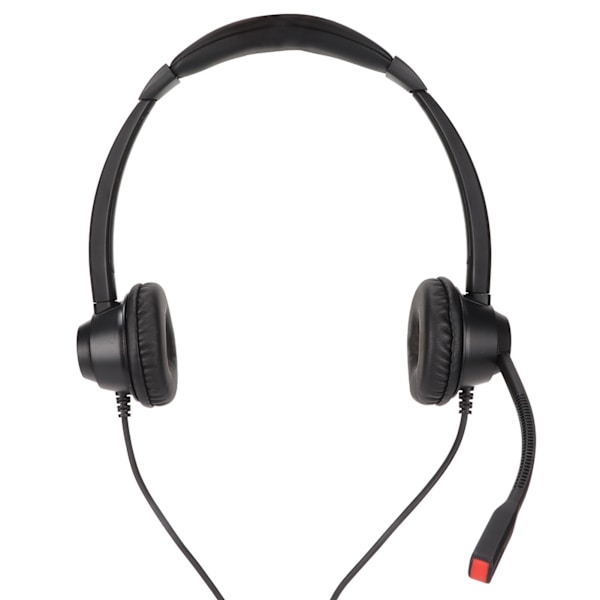 RJ9-puhelinkuulokkeiden melua vaimentavat Binaural-johdolliset matkapuhelinkuulokkeet mikrofonilla VOIP-puhelimen lankapuhelimelle