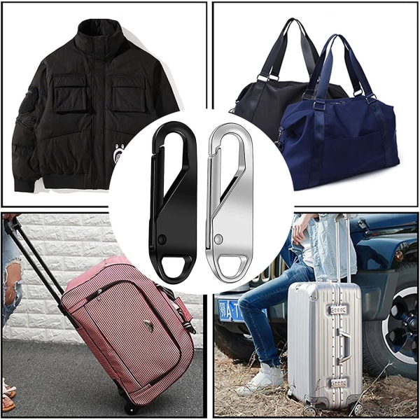 Pakke med 10 metallynlåse - Ideel til jakker, bagage, rygsække, jeans - Forbedr dine syprojekter