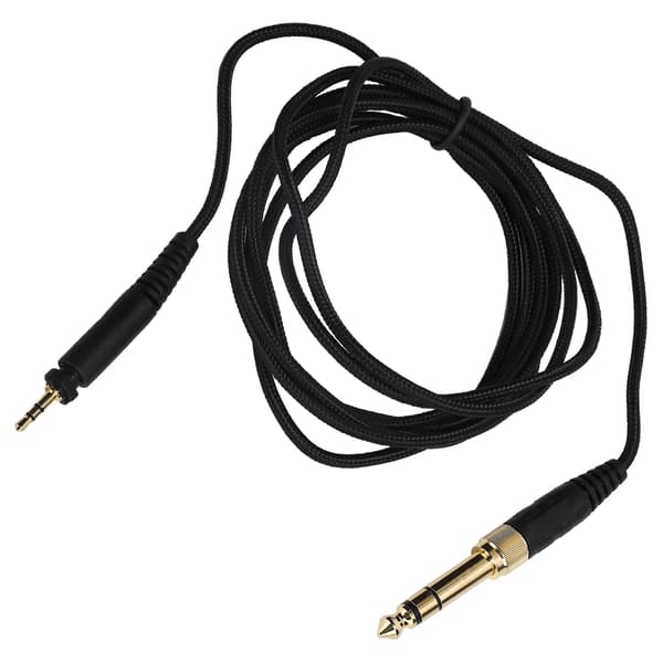 2m Hovedtelefon Audio Kabel Headset Ledning Erstatningsdel til Philips SHP9000 Sort