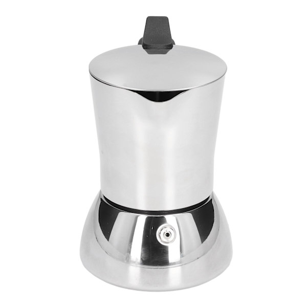 Moka-kanna i rostfritt stål av livsmedelskvalitet, kompakt, bärbar, praktisk, tidsbesparande, gör-det-själv-verktyg för kaffetillverkning