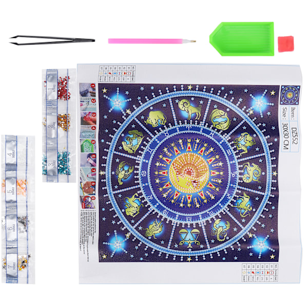 Trefarget Resin Diamantmaleri Kit DIY Kunst Håndverk Soverom Dekorative Ornamenter