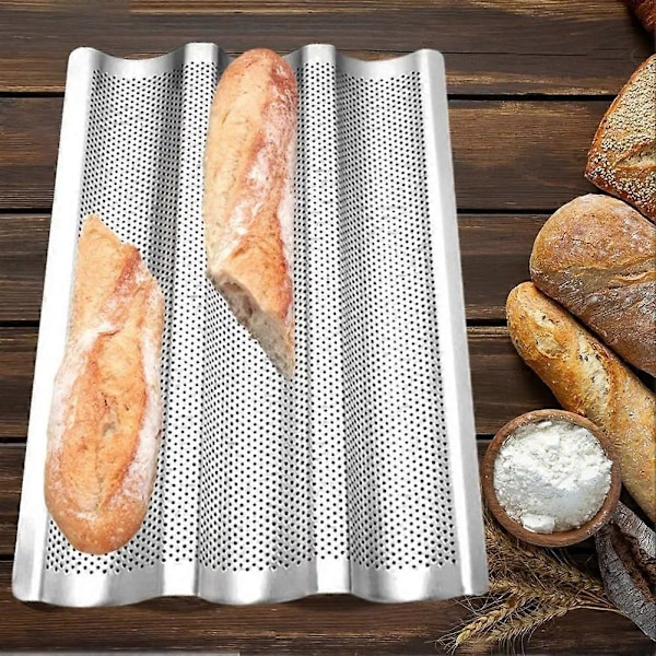 Franskbrödsform 3 Vågor Non-Stick Rostfritt Stål