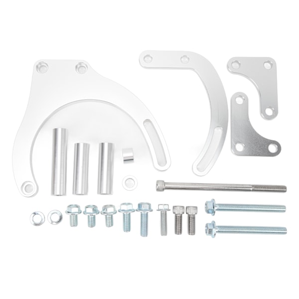 Robust og pålitelig servostyringspumpefestebrakettsett - erstatning for Chevy Big Block-motorer BBC Silver