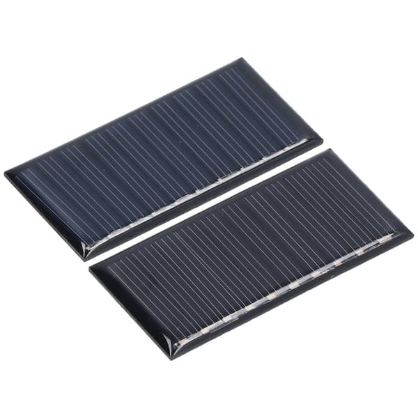 2 stk. Mini solcellepaneler 0,25W 5V Bærbare Mini polykrystallinske silisium værbestandige holdbare mye brukte mini solceller