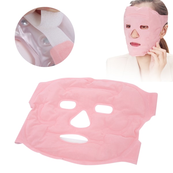 Kallkompress Ta bort svullna ögon Spaterapi Wrap Svullnader Huvudvärk Ansikte Ice PackPink