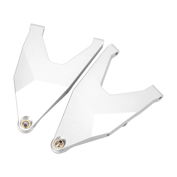 2 st framre nedre upphängningsarm dragstång länk CNC-bearbetning RC Retrofit uppgraderingsdelar för TRAXXAS UDR 1/7 RC bil silver