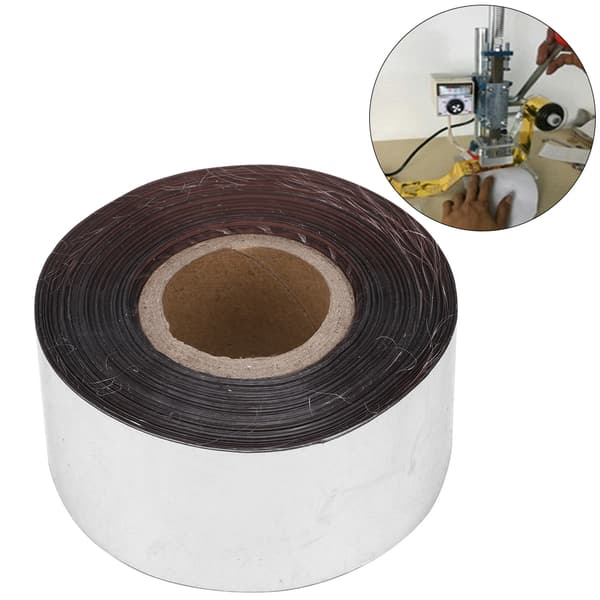Varmpräglingsfolie Papper Läder Tyg Förpackningslåda DIY Dekorationsaccessoarer 3cm Bredd 120 Meter/Rulle Silver