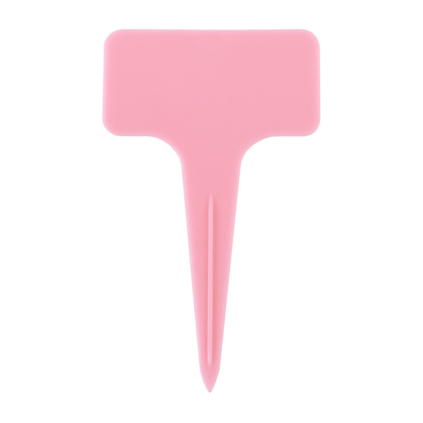 20 stk. T-formede haveetiketter, fortykkede haveplante-etiketter, plantesorteringsskilte, pink