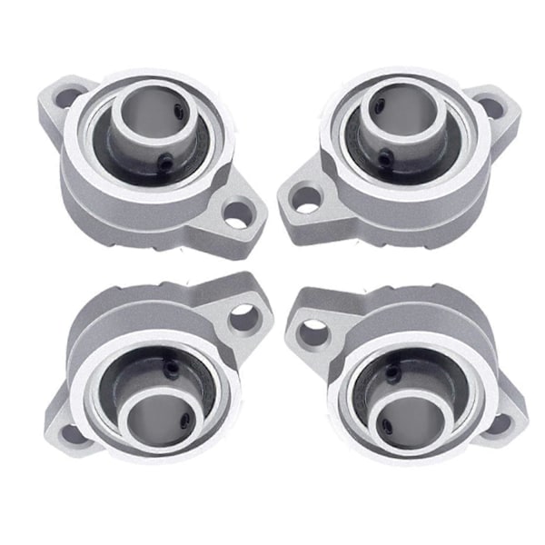 Set med 4 Zinklegering Kullagerblock med Kp08 Auto Borrfläns (8Mm)