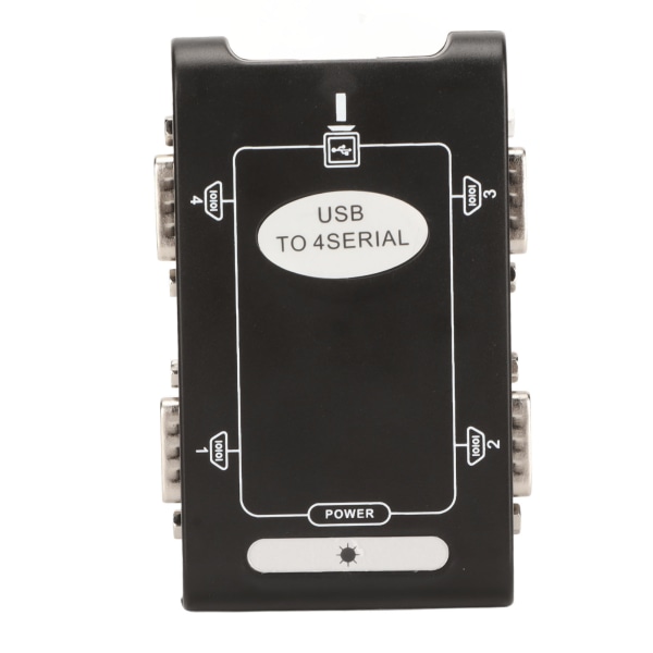 USB til seriell adapter 4 RS232 port COM reservefunksjon DB9 Kompakt USB til RS232 adapter for Windows 10 8 7