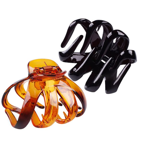 4 stk. Store Grip Octopus Clips Spider Hårklemmer Octopus Kæbe Hårklemmer til Tykt Hår