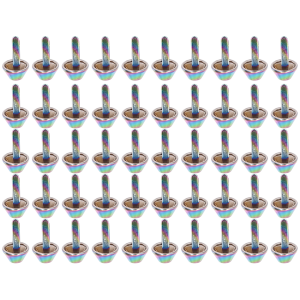 Spikhuvud Stud Fint utförande Färgglad design DIY Lätt Bärbar Järnkon Spikar 10mm