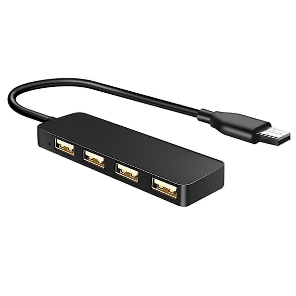 USB-hubb, 4-portars USB-hubb Ultratunn Bärbar USB-splitter för iMac Pro, MacBook Air, Mac Mini/Pro, Surface Pro, Notebook PC, Laptop, USB-minnen,