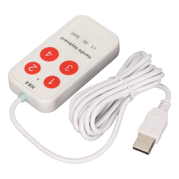 Håndtak tastatur 4 taster Programmerbart tilpasset USB-lommetastatur Generelt Miniknapptastatur for spillbærbar PC