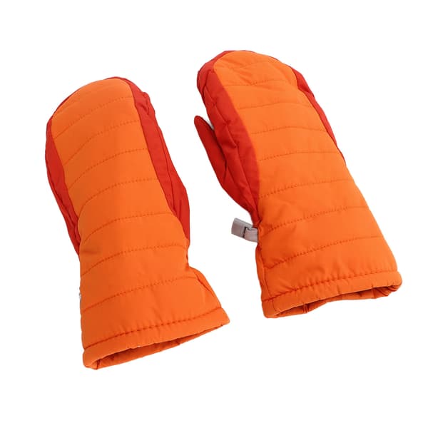 1 par barn varma handskar vindtäta vattentäta tjocka för vinter snö skidvantar handskar orange