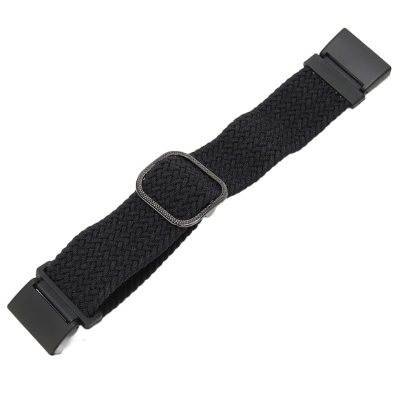 Elastinen watch ranneke Redmi Watch 2:lle säädettävä metalliseosliitin kudottu nylon urheilukellon watch musta