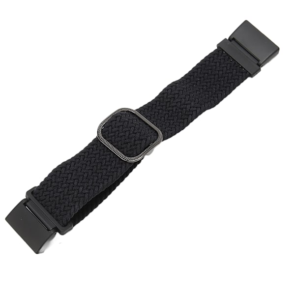 Elastisk urløkkebånd til Redmi Watch 2 Justerbart legeringsstik vævet nylon sportsurbånd sort