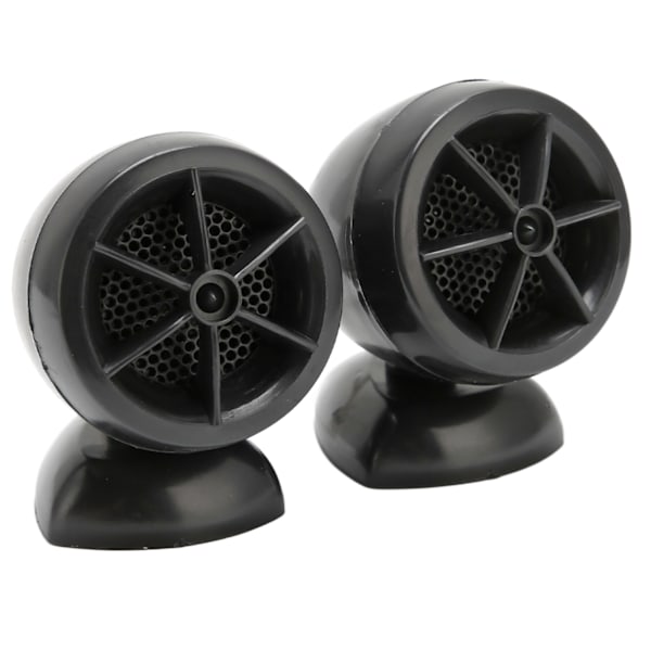 2 stk Dome Tweeter 1200W Høyttaler Høy Følsomhet Universell for Bil Lydsystemer Svart