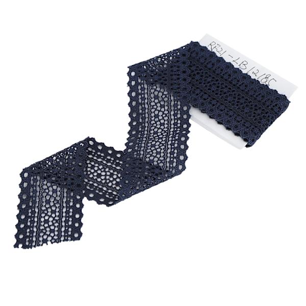 Bandkant Sy Presentförpackning Inslagning Tillbehör DIY Material 10 Yard 3.5cm Bredd Mörkblå