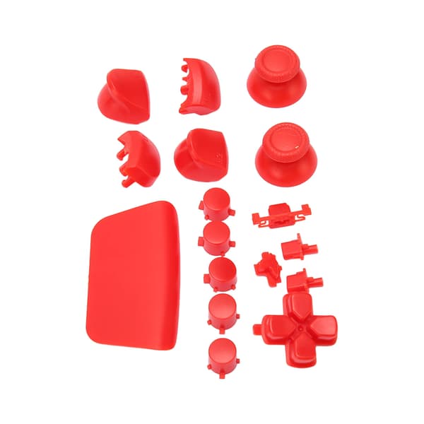16 stk. Spillkontroll-erstatningsknapper for PS5-spillkontroll, erstatnings-joystick, avtrekkerknapper for PS5-kontroll, rød