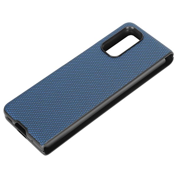 Texturerat kolfiberfodral för Xiaomi MIX FOLD ABS-smartphoneskyddsfodral Blå