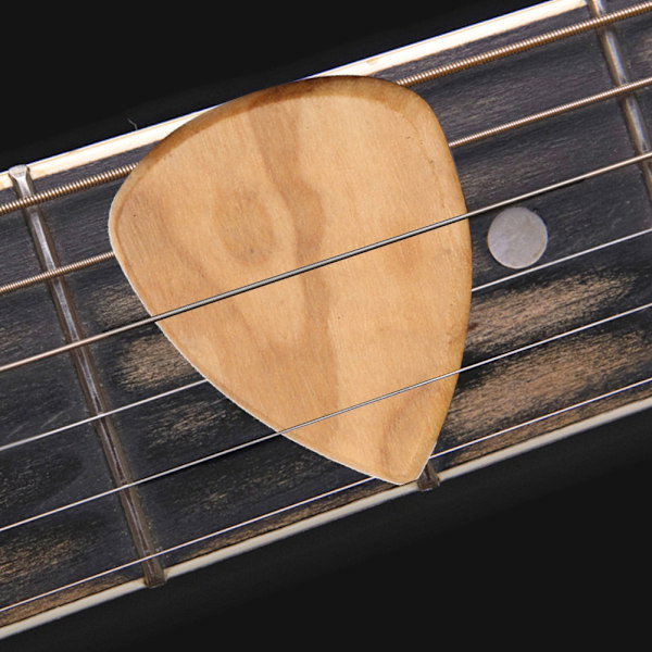 Trägitarrplockfodralhållare Behållare Kubisk Plectrum Förvaringslåda Gitarrddelar