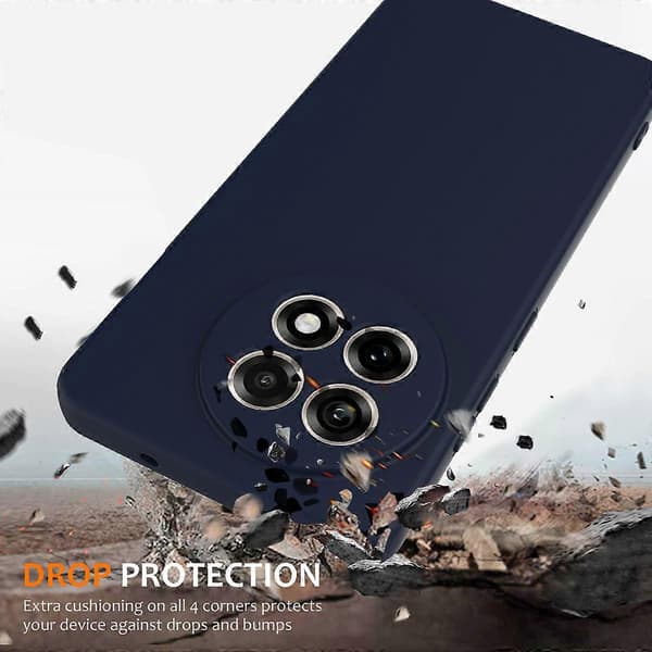 Compatible with OnePlus Ace 5 5G / OnePlus Ace 5 Pro 5G / OnePlus 13R 5G Case Compatible with MagSafe Anti-Drop Liquid Silicone Pho DarkBlue