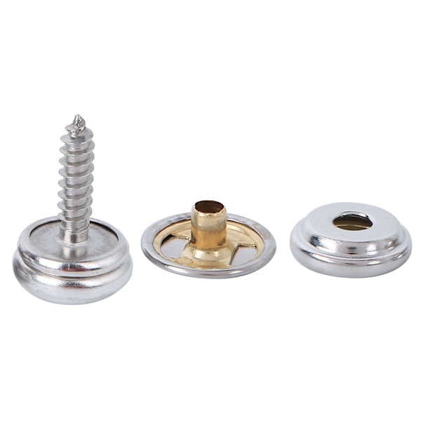 10 set koppar tältfäste spänne skruv snäppfästen fäst snäppknapp fotlängd 15mm