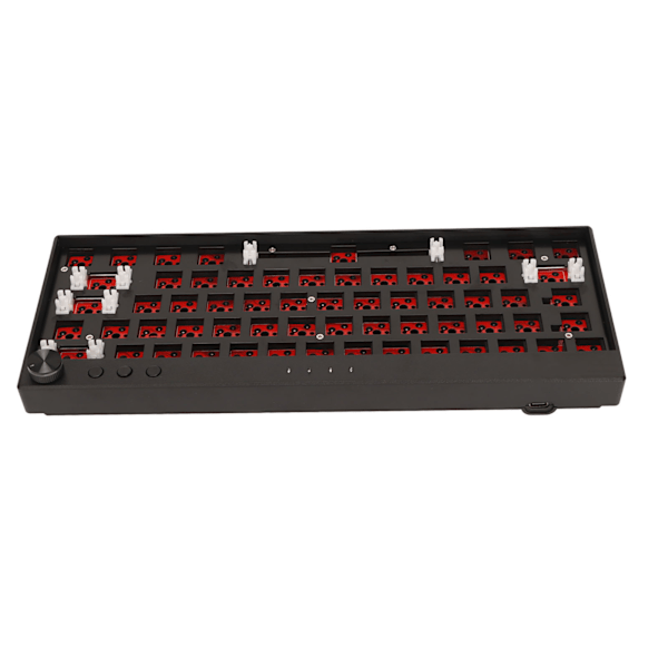 61-tasters mekanisk tastatur DIY-sett RGB-bakgrunnsbelysning bryter varm bytte tilpasset mekanisk spilltastatursett svart