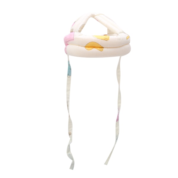 Baby Cloth Protective Cap Comfortable AntiCollision Toddler Learn to Walk Head Protection(Dark Salmon Color )
