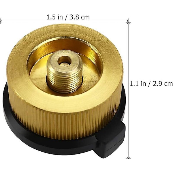 Camping Komfyr Gassflaske Kobling Overføringsadapter Gassdyser Gassflaske Adapter for Campingbrenner