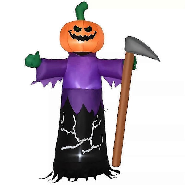 1,5 meter Halloween Oppblåsbar Død Tre Spøkelse Gresskar Ugle Grim Reaper For Halloween Hage Utendørs Dekor -CHNSZ AU Plugg