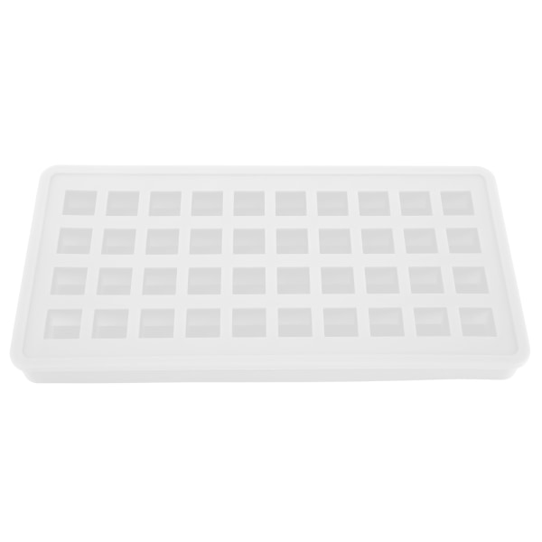 40Grids Silikon Isbrett Firkantet Form Isbiter Maker Form DIY Kjøkkentilbehør Transparent