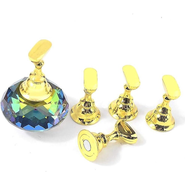 Magnetisk manicure-displaystativ i krystalbase
