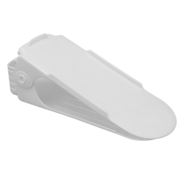 Shoe Slots Space Saver Organizer Double Layer Shoe Sandaler Förvaring Shoe Stacker HolderWhite