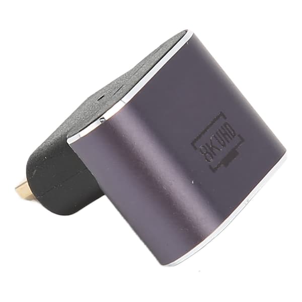 HD Hun til Micro HD Adapter Aluminiumlegering Plug and Play 8K Understøttet Micro HD til HD Konverter til Bærbar Desktop