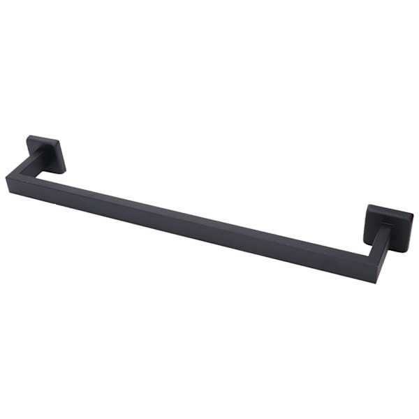 Håndklædeholder Sort Rustfrit Stål Modedesign Høj Hårdhed Holdbar Stabil Nem Installation Håndklædestang