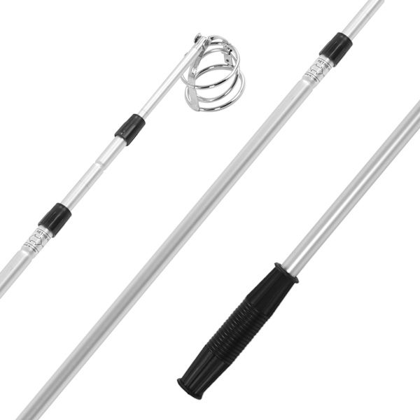 3-delt teleskopisk golfboldopsamler i aluminiumlegering til opsamling af bolde på golfbanen