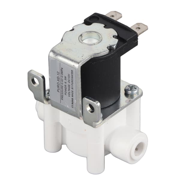 1 st DC 12V Vatten Elektrisk Magnetisk Reningsventil Snabbkoppling Normalt Stängd