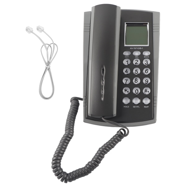 KX T071CID Seinäteline Pöytäkoneen langallinen puhelin Puhelin Mykistys Kotitoimisto Hotelli Puhelinkeskus Harmaa