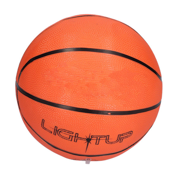 Lysende basketball LED-lysende slitesterk gummi dekorativ attraktivt leketøy for plener feiringer