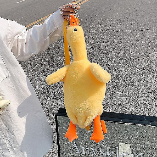 Sööt Cartoon-Plush-Ankka Nuken Olkalaukku Naisille - 2022 Uusi Ristiriimuinen Laukku