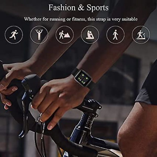 Mjukt justerbart watch i silikon för Smart Watch ID 250L, 19 mm utbytesrem för ID 205 / 205L / ID215G