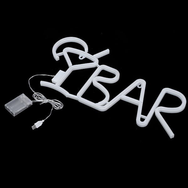 BAR bokstäver formade LED neonljus skyltar ljus för fest bar heminredning flerfärgad