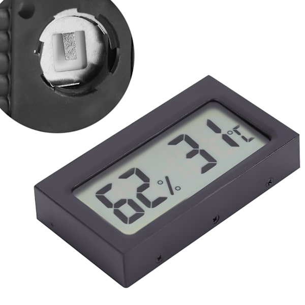 Bærbart digitalt LCD-termometer Hygrometer 0~50℃ 25%RH~98%RH