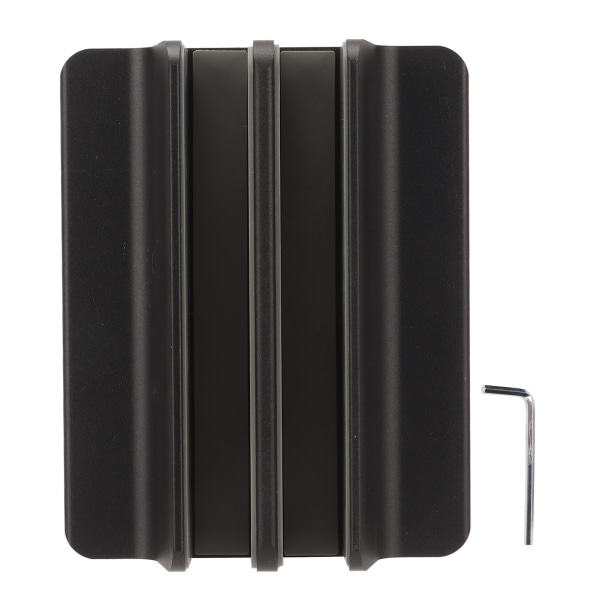 Sort aluminiumslegering Lodret Laptop Stand - Multifunktionel Køling Desktop Holder