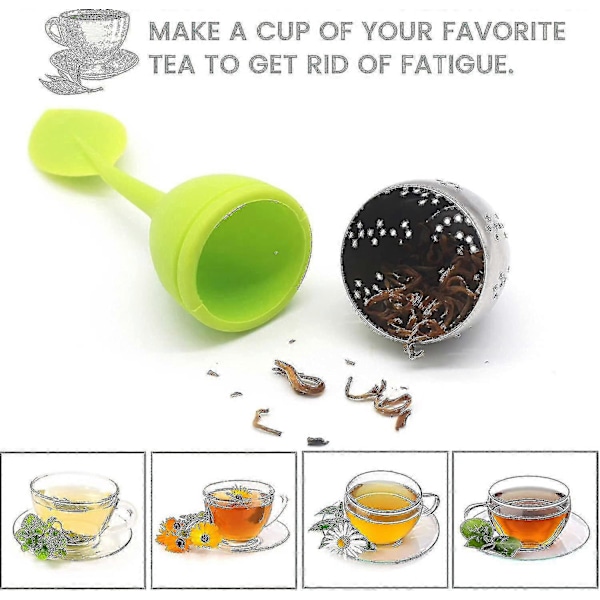 7 stk. te-infuser i rustfrit stål