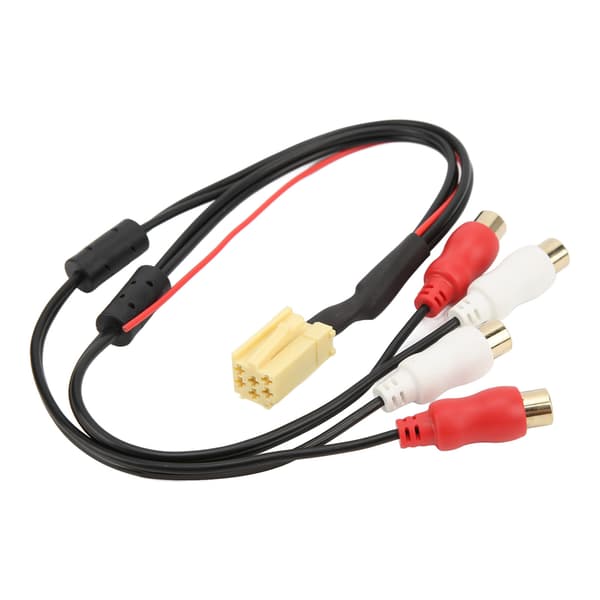 4RCA Kabel MINI ISO 6Pin Audio Line Bluetooth Erstatning til Peugeot til Grundig