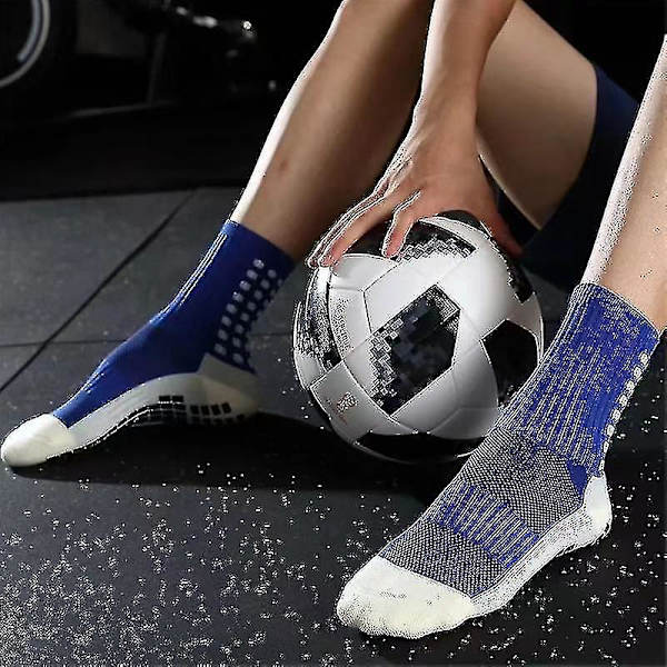 Grip Fodboldstrømper til Mænd, Anti-Slip Fodboldstrømper Sort